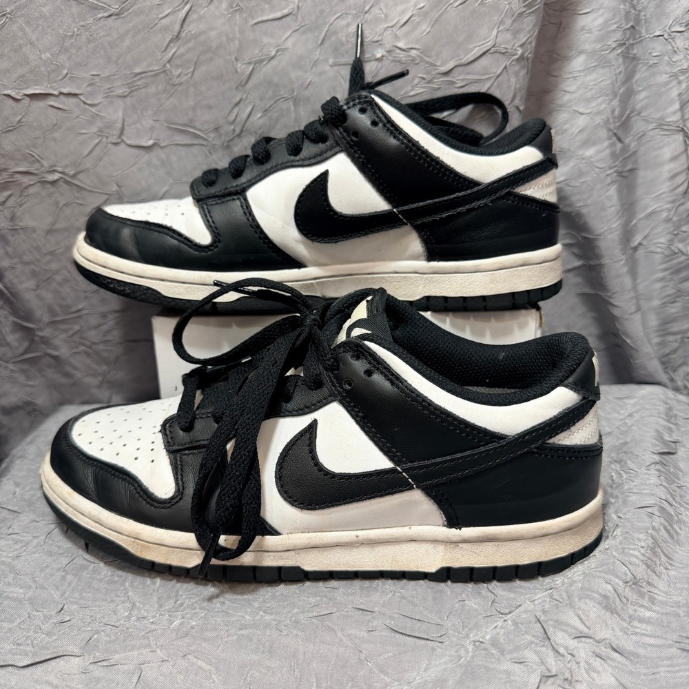 Nike Dunk Low Panda White Black CW1590-100 Kids Size 4.5Y Sneakers